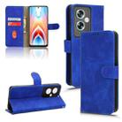 For OPPO A79 5G Skin Feel Magnetic Flip Leather Phone Case(Blue) - 1