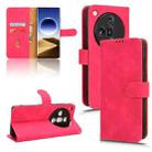 For OPPO Find X7 Ultra Skin Feel Magnetic Flip Leather Phone Case(Rose Red) - 1