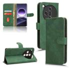 For OPPO Find X7 Skin Feel Magnetic Flip Leather Phone Case(Green) - 1
