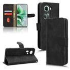 For OPPO Reno11 5G Global Skin Feel Magnetic Flip Leather Phone Case(Black) - 1
