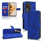 For OPPO Reno11 Pro Global Skin Feel Magnetic Flip Leather Phone Case(Blue) - 1