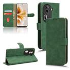 For OPPO Reno11 Pro Global Skin Feel Magnetic Flip Leather Phone Case(Green) - 1