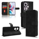 For OPPO Reno11 F Skin Feel Magnetic Flip Leather Phone Case(Black) - 1