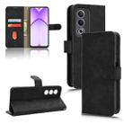 For OPPO A3 Pro Global Skin Feel Magnetic Flip Leather Phone Case(Black) - 1
