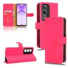 For OPPO A3 Pro Global Skin Feel Magnetic Flip Leather Phone Case(Rose Red) - 1