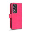 For OPPO A3 Pro Global Skin Feel Magnetic Flip Leather Phone Case(Rose Red) - 3