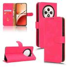 For OPPO Reno12 F 5G Skin Feel Magnetic Flip Leather Phone Case(Rose Red) - 1