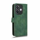 For OPPO A3x 5G Skin Feel Magnetic Flip Leather Phone Case(Green) - 3