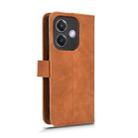 For OPPO A3x 5G Skin Feel Magnetic Flip Leather Phone Case(Brown) - 3