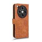 For OPPO Find X8 Pro Skin Feel Magnetic Flip Leather Phone Case(Brown) - 3