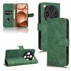 For OPPO Find X8 Ultra 5G Skin Feel Magnetic Flip Leather Phone Case(Green) - 1