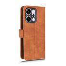 For OPPO Reno14 Pro Global Skin Feel Magnetic Flip Leather Phone Case(Brown) - 3