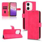 For OPPO A5x 5G / 4G Skin Feel Magnetic Flip Leather Phone Case(Rose Red) - 1