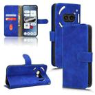 For Nothing Phone 2a Skin Feel Magnetic Flip Leather Phone Case(Blue) - 1