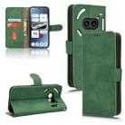 For Nothing Phone 2a Skin Feel Magnetic Flip Leather Phone Case(Green) - 1