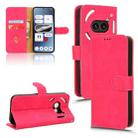 For Nothing Phone 2a Skin Feel Magnetic Flip Leather Phone Case(Rose Red) - 1