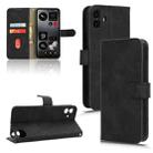 For Nothing CMF Phone 1 Skin Feel Magnetic Flip Leather Phone Case(Black) - 1