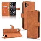 For Nothing CMF Phone 1 Skin Feel Magnetic Flip Leather Phone Case(Brown) - 1