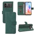 For Doogee X98 / X98 Pro Skin Feel Magnetic Flip Leather Phone Case(Green) - 1