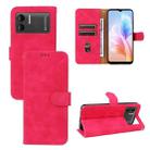 For Doogee X98 / X98 Pro Skin Feel Magnetic Flip Leather Phone Case(Rose Red) - 1