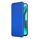 For Honor Magic6 Lite Carbon Fiber Texture Flip Leather Phone Case(Blue) - 2