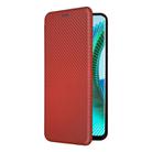 For Honor Magic6 Lite Carbon Fiber Texture Flip Leather Phone Case(Brown) - 2