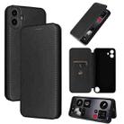 For Nothing CMF Phone 1 Carbon Fiber Texture Flip Leather Phone Case(Black) - 1