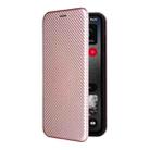 For Nothing CMF Phone 1 Carbon Fiber Texture Flip Leather Phone Case(Pink) - 2