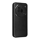 For Nothing Phone 3a Pro Carbon Fiber Texture Flip Leather Phone Case(Black) - 3