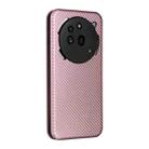 For Nothing Phone 3a Pro Carbon Fiber Texture Flip Leather Phone Case(Pink) - 3