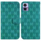 For Motorola Edge 30 Neo / Edge 30 Lite Double 8-shaped Embossed Leather Phone Case(Green) - 1