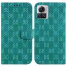 For Motorola Moto X30 Pro/Edge 30 Ultra 5G Double 8-shaped Embossed Leather Phone Case(Green) - 1