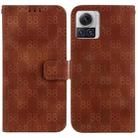 For Motorola Moto X30 Pro/Edge 30 Ultra 5G Double 8-shaped Embossed Leather Phone Case(Brown) - 1