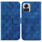 For Motorola Moto X30 Pro/Edge 30 Ultra 5G Double 8-shaped Embossed Leather Phone Case(Blue) - 1