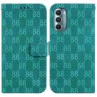 For Motorola Moto G Stylus 5G 2022 Double 8-shaped Embossed Leather Phone Case(Green) - 1