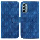 For Motorola Moto G Stylus 5G 2022 Double 8-shaped Embossed Leather Phone Case(Blue) - 1