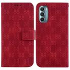 For Motorola Moto G Stylus 5G 2022 Double 8-shaped Embossed Leather Phone Case(Red) - 1