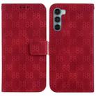 For Motorola Moto G200 5G / Edge S30 Double 8-shaped Embossed Leather Phone Case(Red) - 1