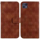 For Motorola Moto G50 5G Double 8-shaped Embossed Leather Phone Case(Brown) - 1