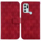 For Motorola Moto G60S Double 8-shaped Embossed Leather Phone Case(Red) - 1