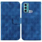 For Motorola Moto G60 / G40 Fusion Double 8-shaped Embossed Leather Phone Case(Blue) - 1