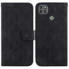 For Motorola Moto G9 Power Double 8-shaped Embossed Leather Phone Case(Black) - 1