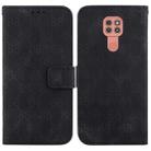 For Motorola Moto G9 Play / E7 Plus Double 8-shaped Embossed Leather Phone Case(Black) - 1