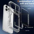 For iPhone 16 Pro Max Crystal Clear Flip Card Slot Phone Case(Transparent) - 2