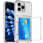 For iPhone 16 Pro Max Crystal Clear Flip Card Slot Phone Case(Transparent) - 3