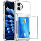 For iPhone 16 Plus Crystal Clear Flip Card Slot Phone Case(Transparent) - 3