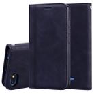 For Xiaomi Redmi 6A Frosted Business Magnetic Horizontal Flip PU Leather Case with Holder & Card Slot & Lanyard(Black) - 1