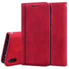 For Xiaomi Redmi 7A Frosted Business Magnetic Horizontal Flip PU Leather Case with Holder & Card Slot & Lanyard(Red) - 1