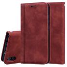 For Xiaomi Redmi 7A Frosted Business Magnetic Horizontal Flip PU Leather Case with Holder & Card Slot & Lanyard(Brown) - 1