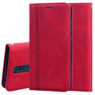 For Xiaomi Redmi 8 Frosted Business Magnetic Horizontal Flip PU Leather Case with Holder & Card Slot & Lanyard(Red) - 1